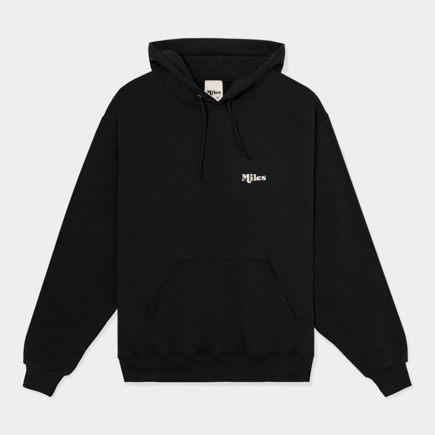 Miles Classic Logo Hoodie – Black