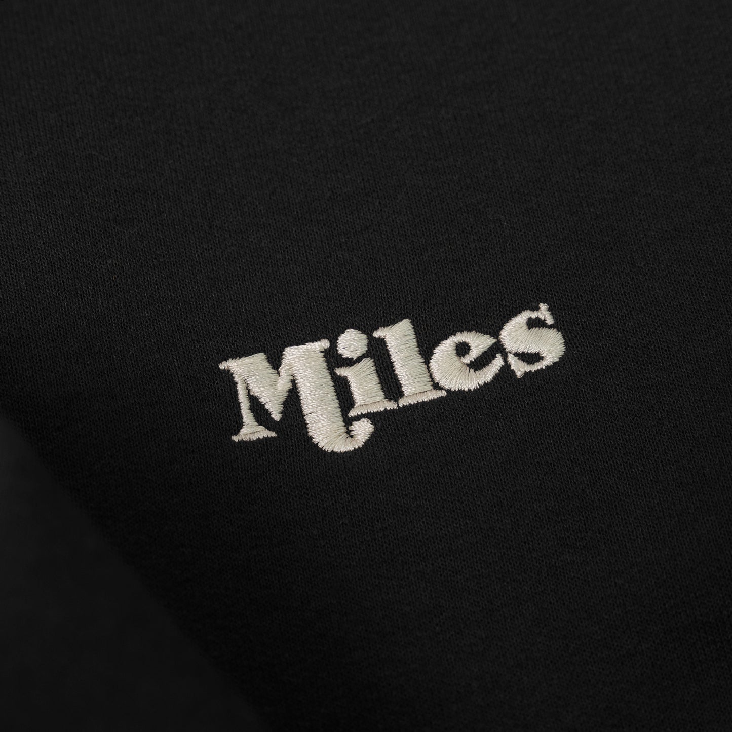 Miles Classic Logo Hoodie – Black