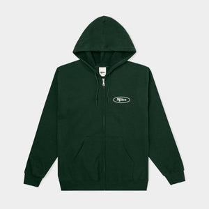 Classic Miles Zip Up Hoodie – Forest Green