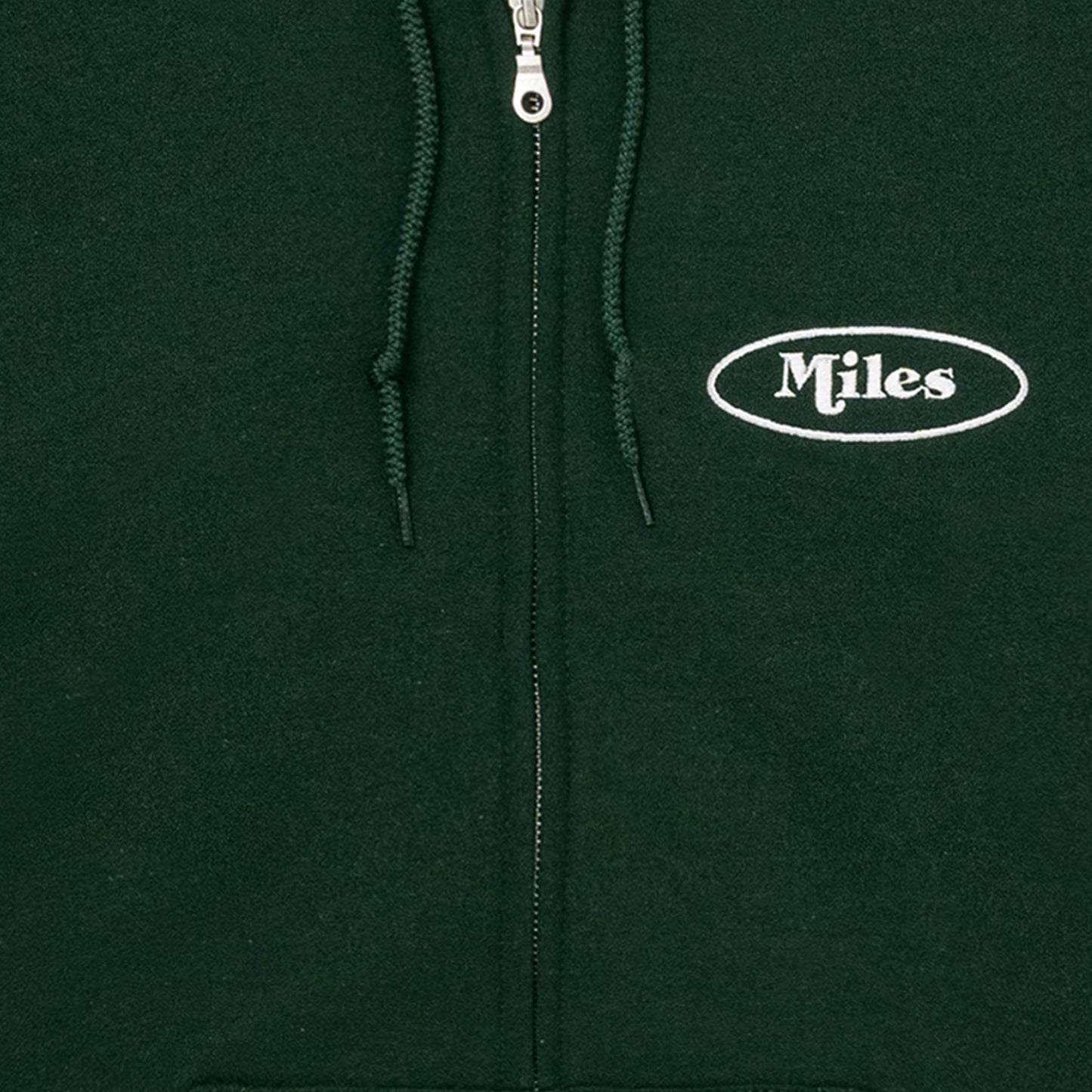 Classic Miles Zip Up Hoodie – Forest Green